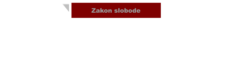 Zakon slobode